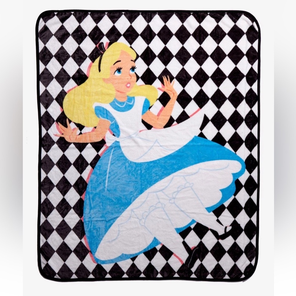 Alice in Wonderland Throw Blanket 50 x 60 new